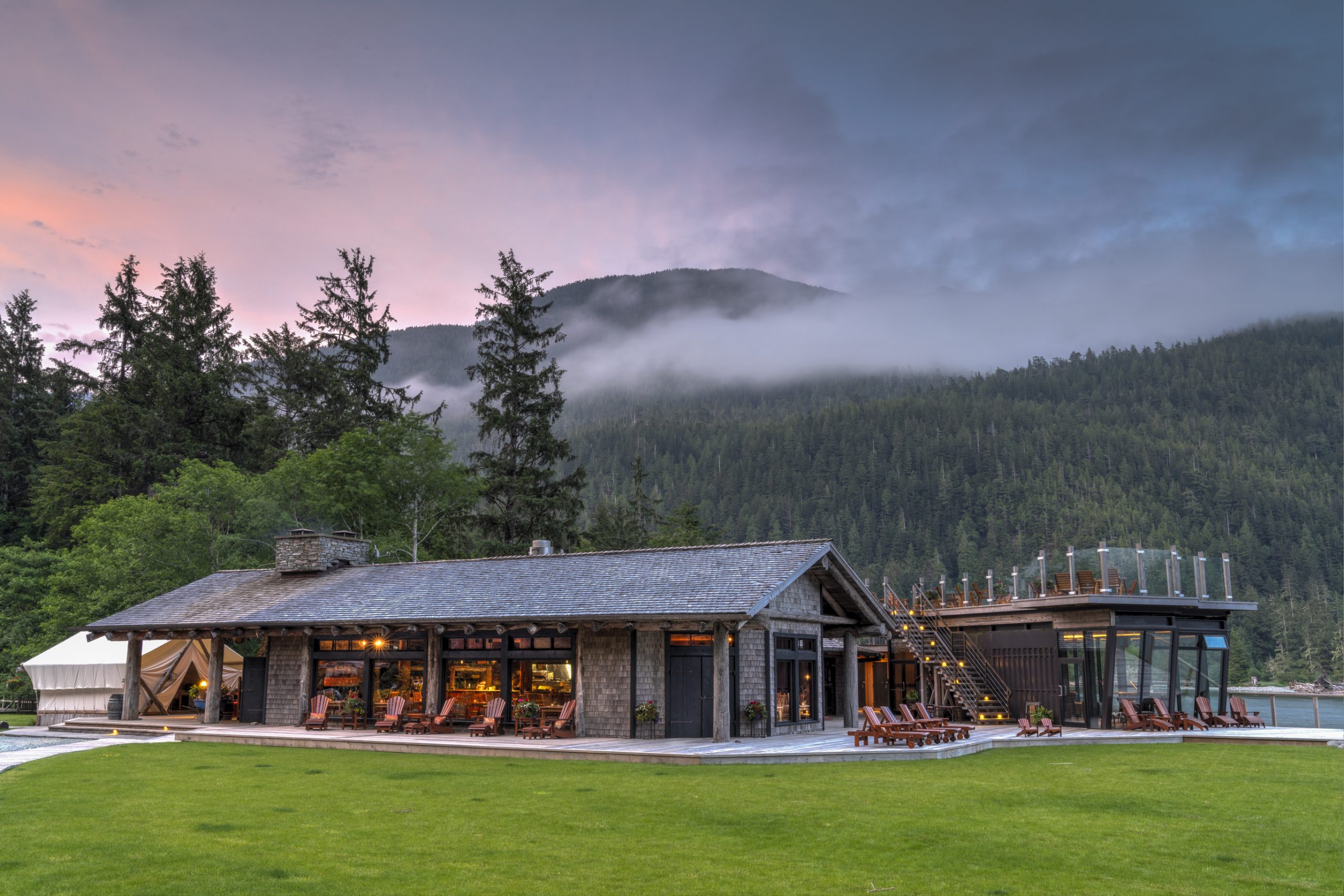 Clayoquot Wilderness Resort Cookhouse and Ivanhoe Waterfront Lounge_Photo by Bryan Stockton